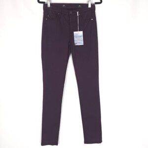 NWT‎ AG ADRIANO GOLDSCHMIED Women’s PRIMA Cigarette Leg Jeans Berry 26R